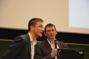 Olivier a relevé avec brio le défi de traduire la conférence en direct !