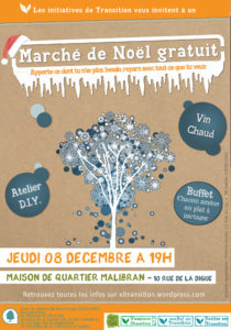 Marché gratuit Noël @ Maison du Quartier Malibran |  |  | 