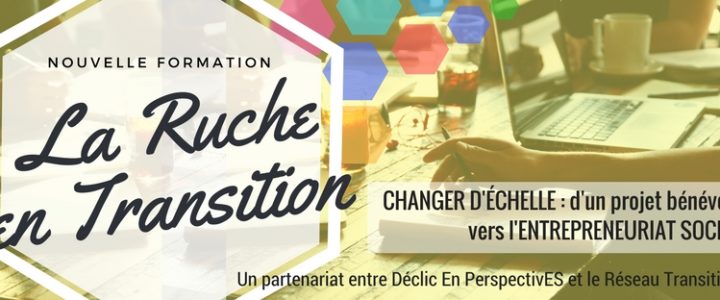La Ruche en Transition : changer d’échelle vers l’entrepreneuriat! Dernière ligne droite pour les inscriptions! La Ruche en Transition : changer d’échelle vers l’entrepreneuriat! Dernière ligne droite pour les inscriptions!