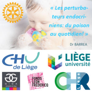 Conférence « Les perturbateurs endocriniens: du poison au quotidien! » par le Dr BARREA - organisée par le club ROTARY de Bastogne @ Auditoire de l'Institut Provincial de Formation de BASTOGNE | | |