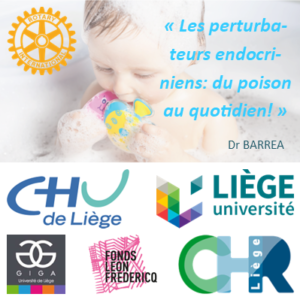 Conférence « Les perturbateurs endocriniens: du poison au quotidien! » par le Dr BARREA - organisée par le club ROTARY de Bastogne @ Auditoire de l'Institut Provincial de Formation de BASTOGNE |  |  | 