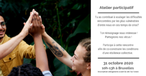 31/10/2020 Atelier participatif : co-construire les conditions d'une résilience collective en temps de crise
