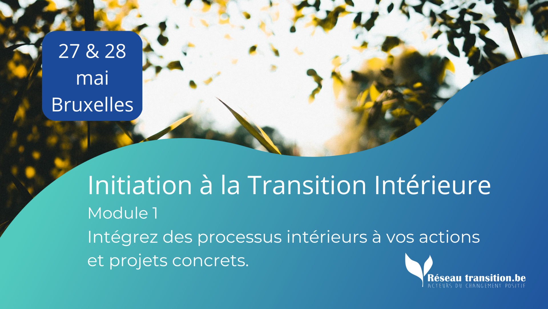 Formation Initiation à la Transition Intérieure - Module 1 - Bruxelles