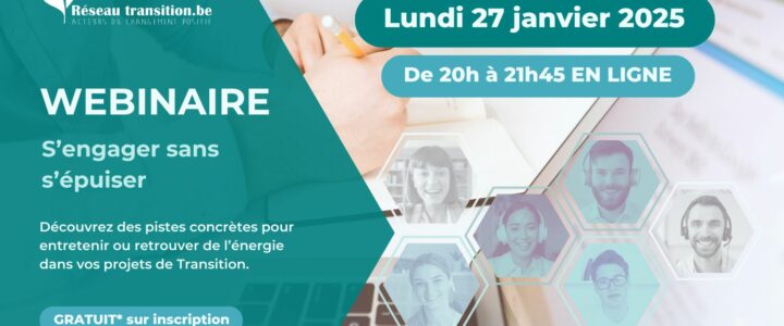 WEBINAIRE : S&rsquo;engager sans s&rsquo;épuiser – 27 janvier 2025